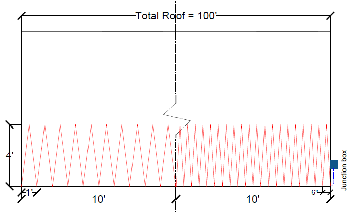 Roof De-Icing Layout Plan