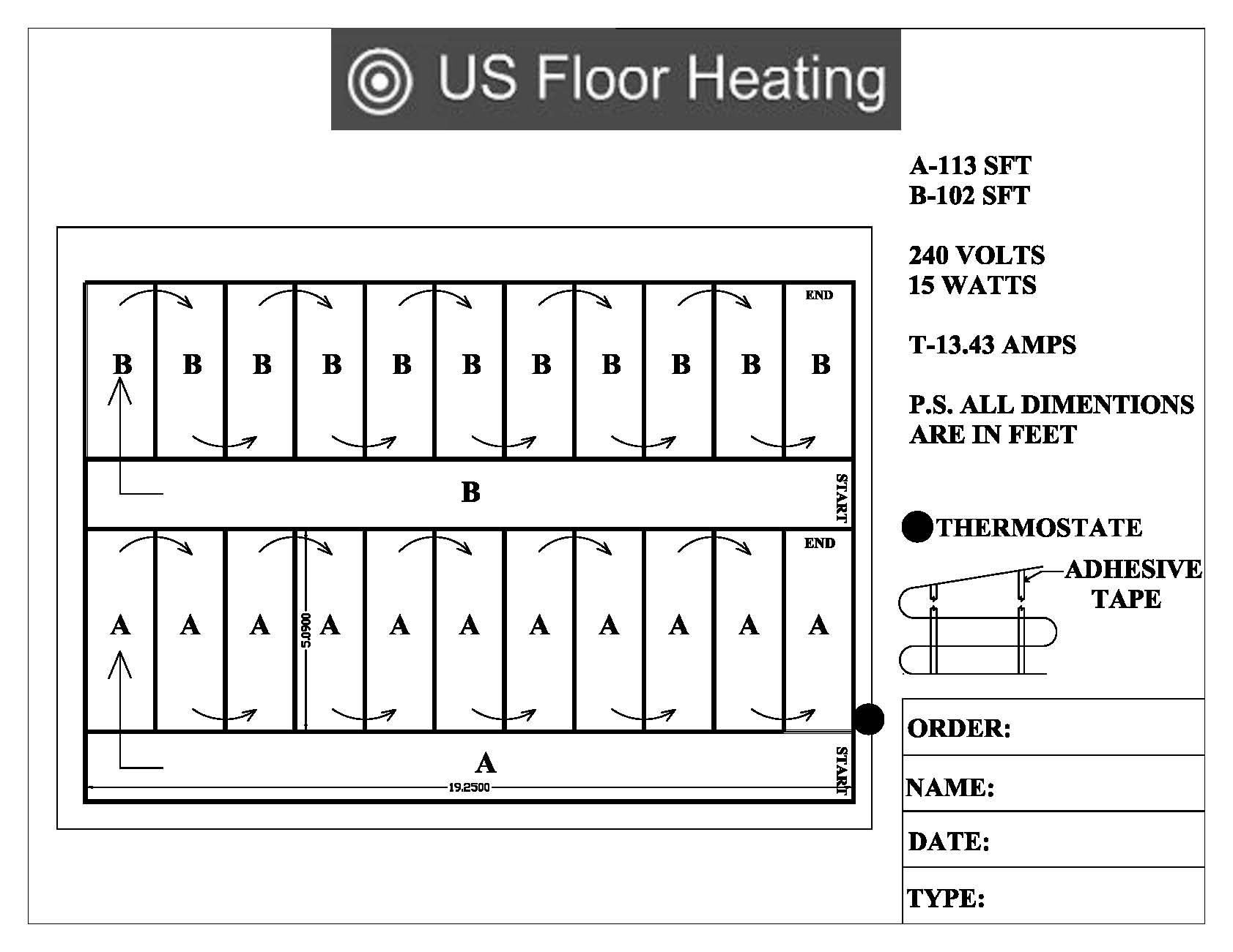 Solarium Electric Floor Heating | Simple and Cost ... heated driveway electric wiring diagram 