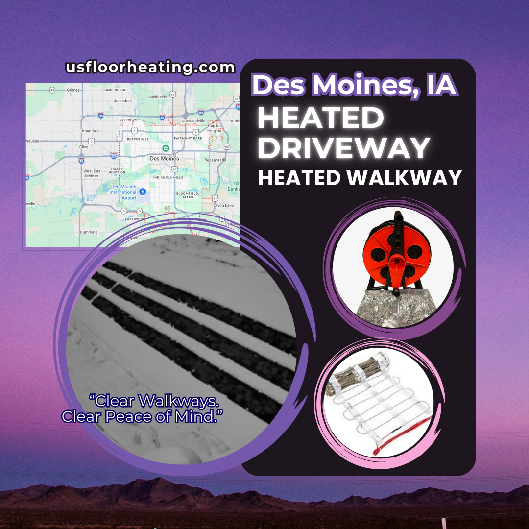 heated driveway des moine ai