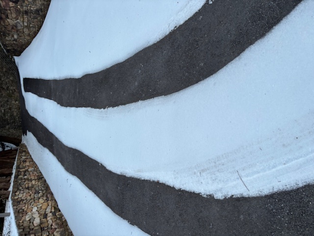 heated driveway in snowstorm ND