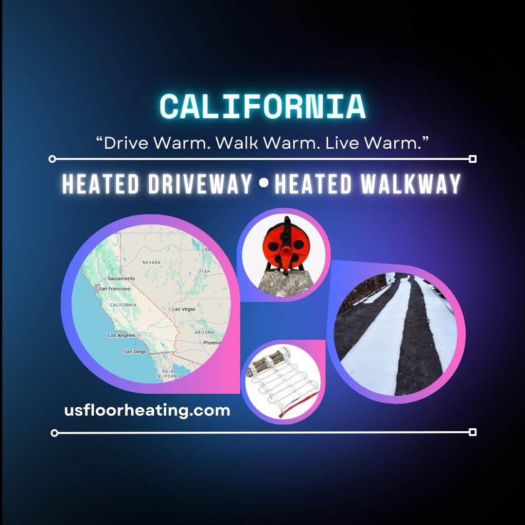 heated driveway in California