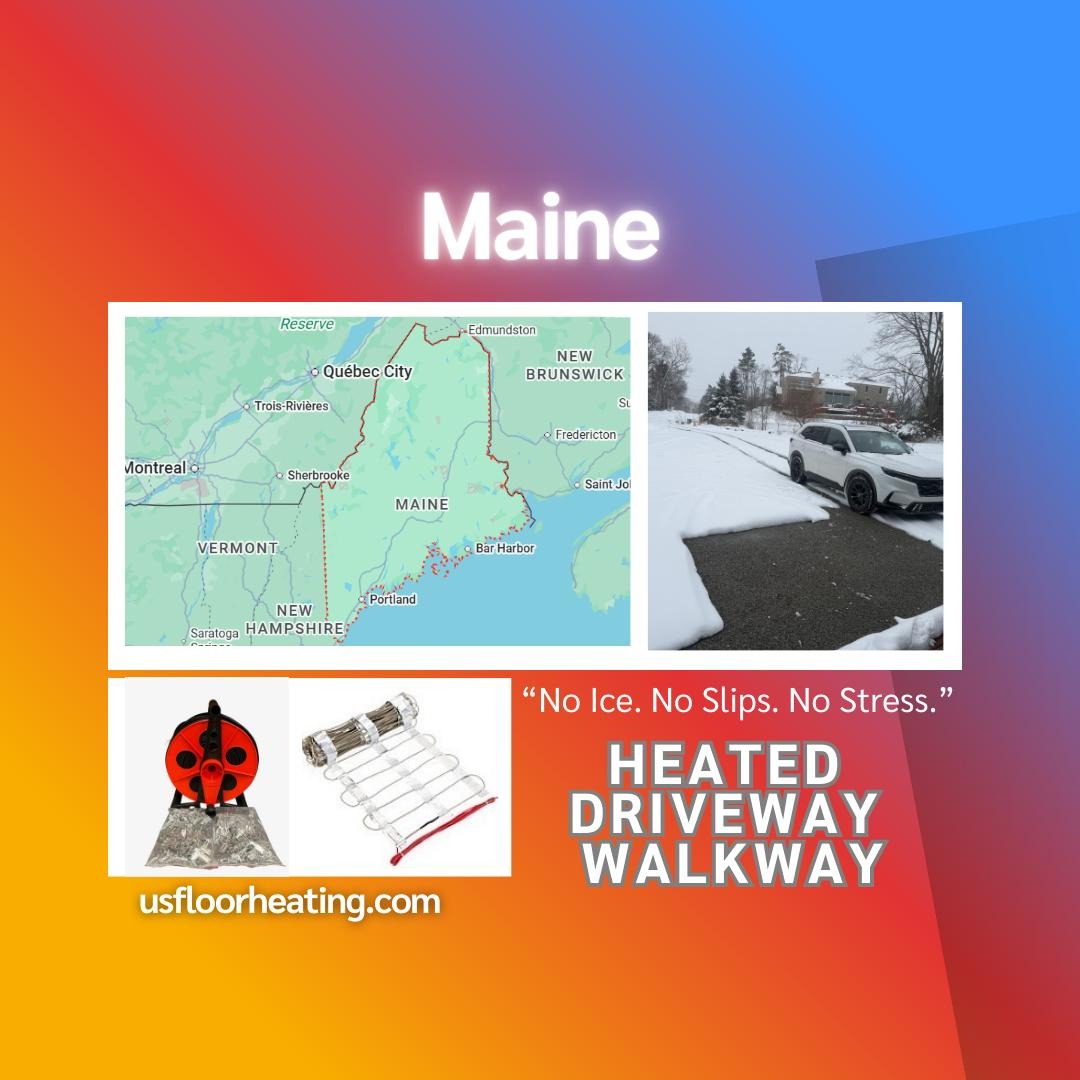 heated driveway in Maine